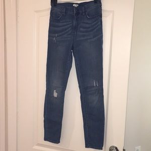 JCrew high rise skinny jeans